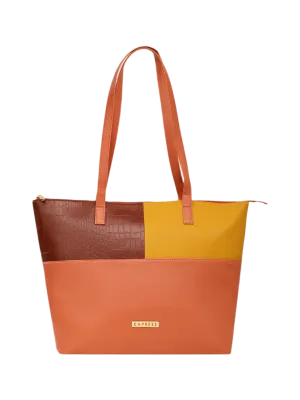 Caprese Kira Large Terracotta Tote Bag
