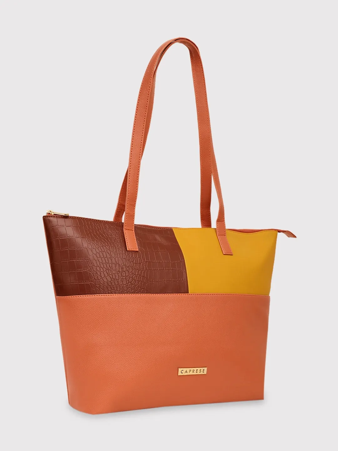 Caprese Kira Large Terracotta Tote Bag