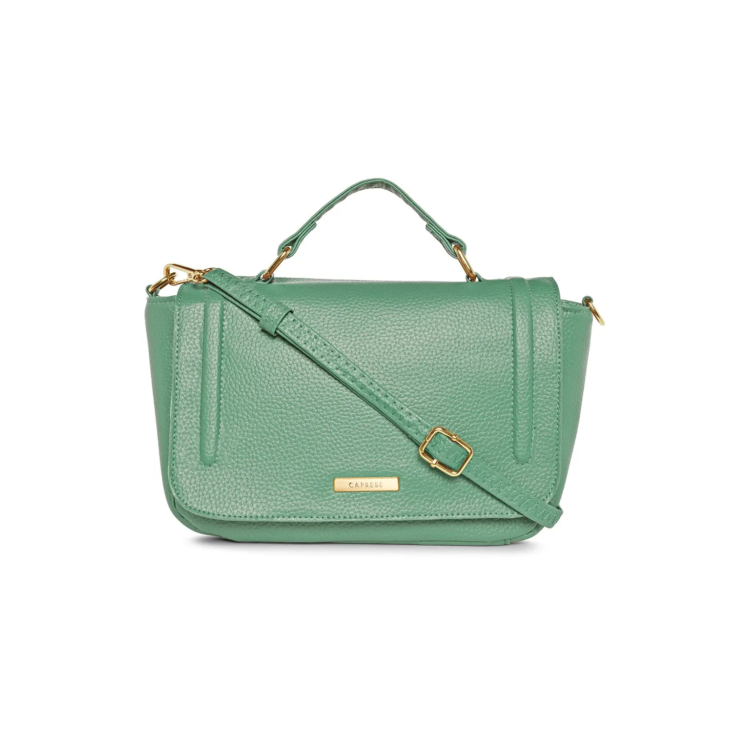 Caprese Kristin Large Green Satchel Bag