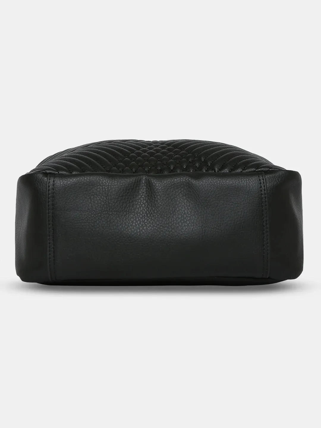 Caprese Leo Medium Black Backpack