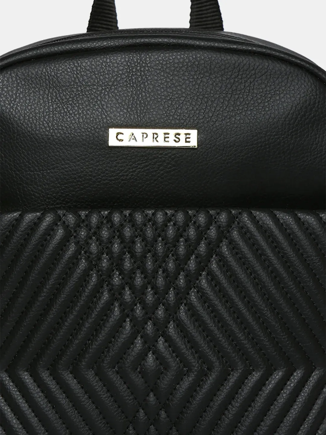 Caprese Leo Medium Black Backpack