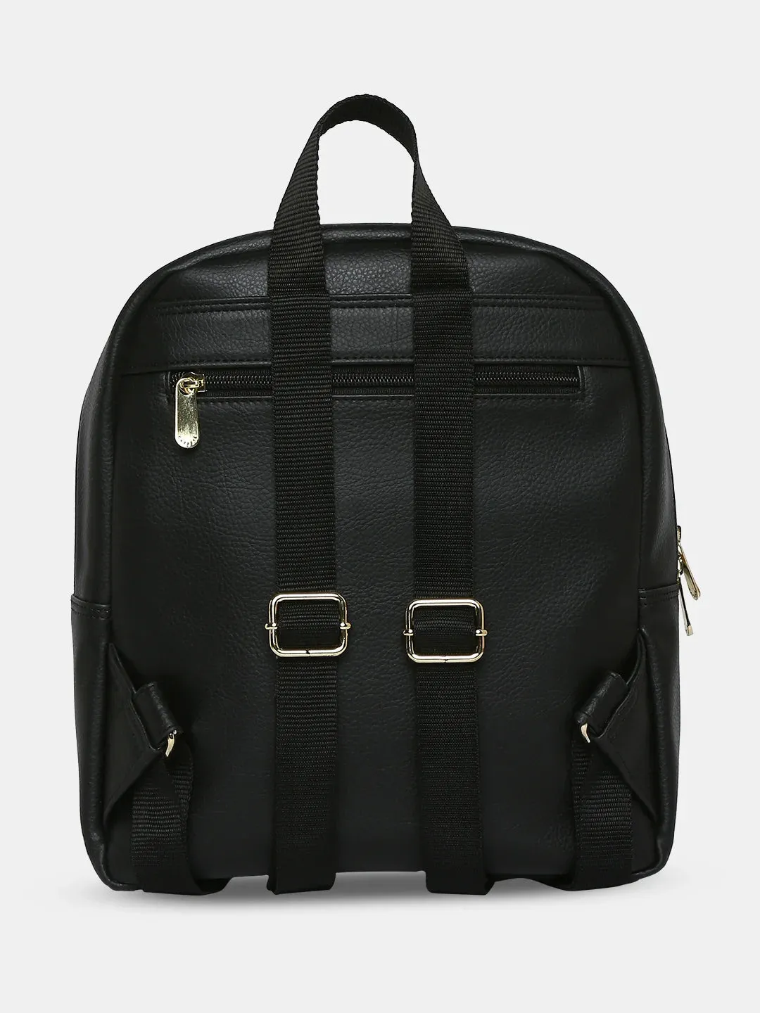 Caprese Leo Medium Black Backpack