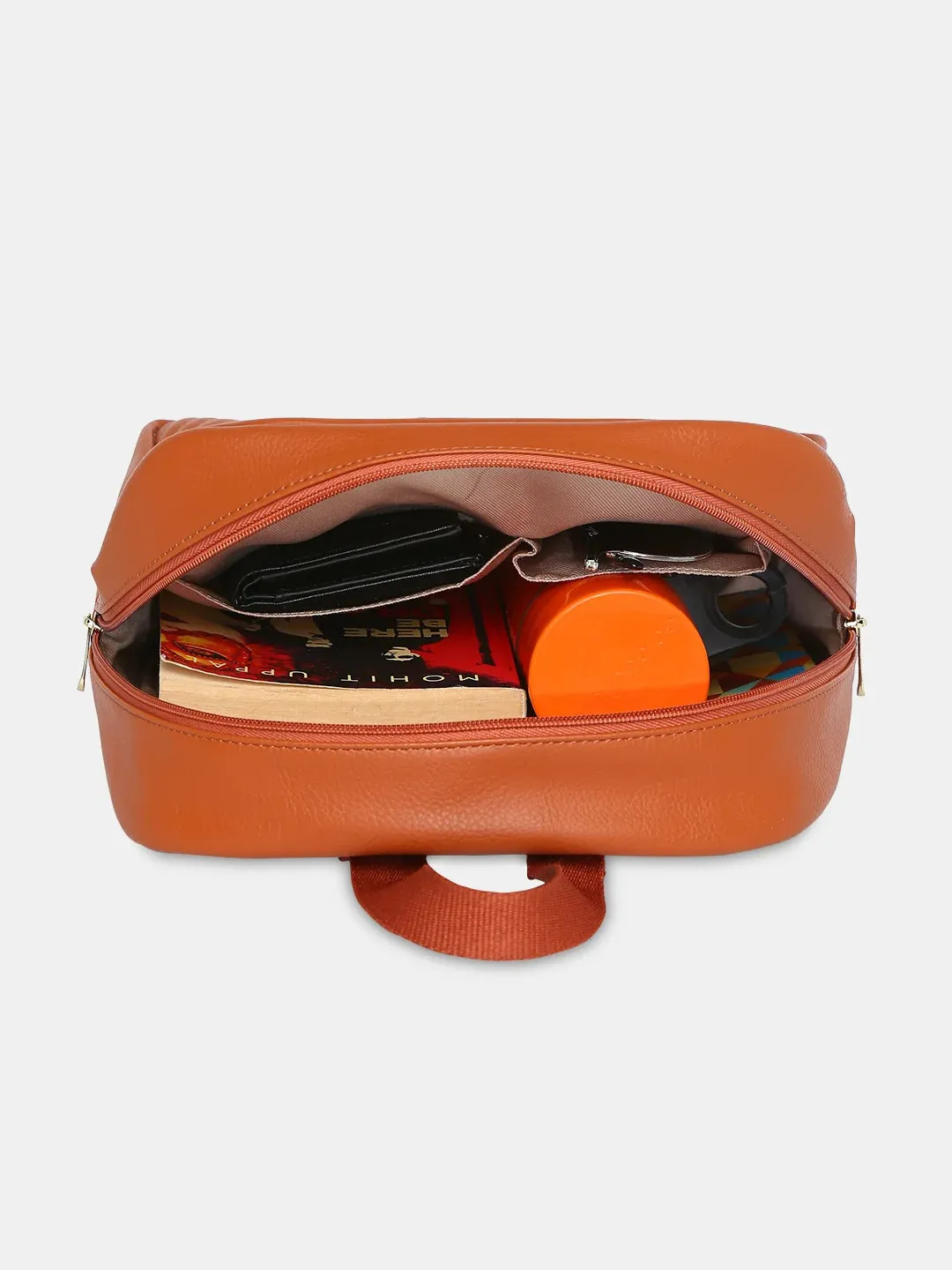 Caprese Leo Medium Tan Backpack