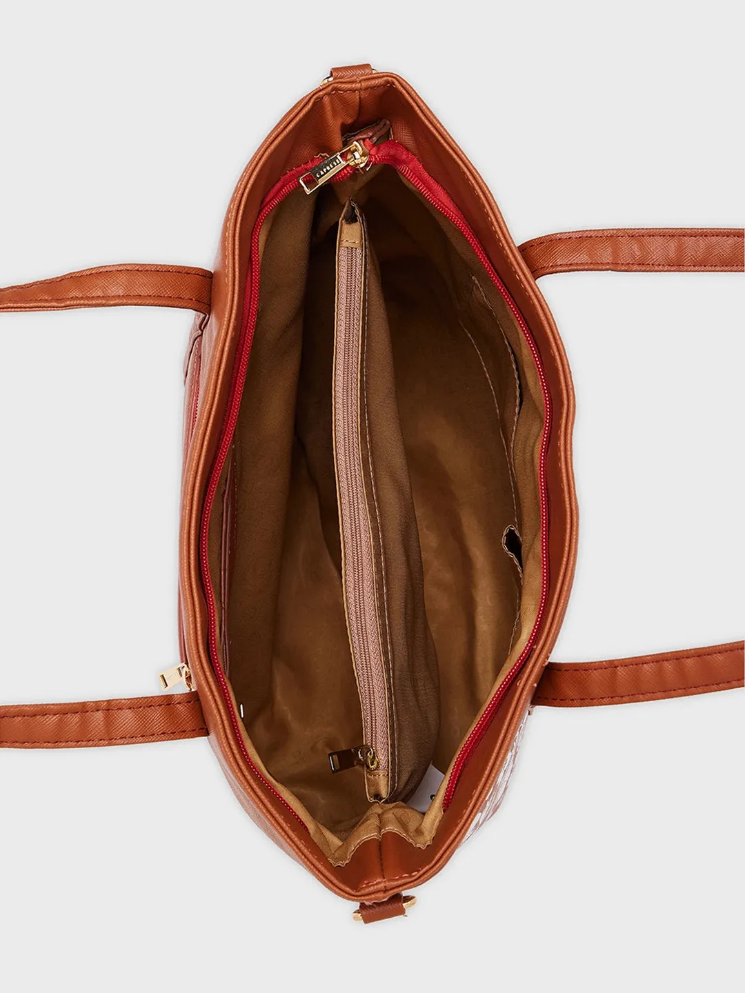 Caprese Lively Large Dusty Coral Satchel Bag