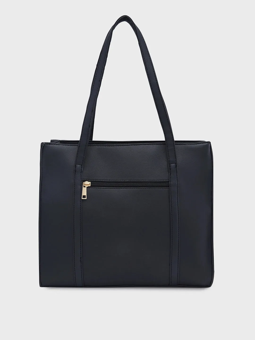 Caprese Lively Medium Black Tote Bag