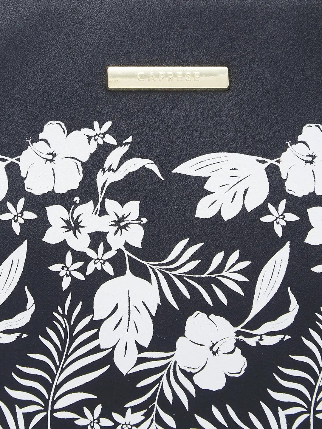 Caprese Lively Medium Black Tote Bag