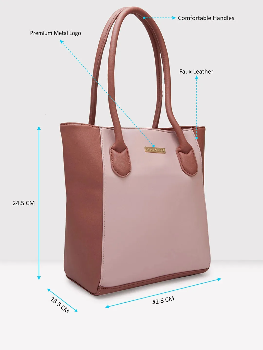 Caprese Loki Medium Pink Tote Bag