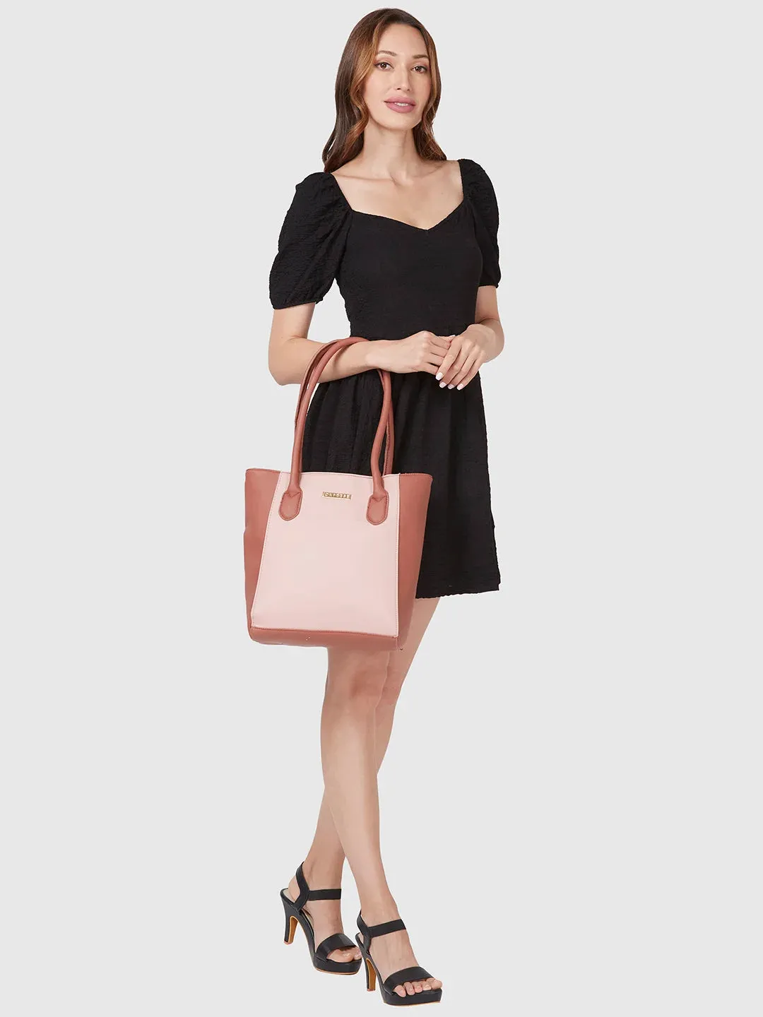 Caprese Loki Medium Pink Tote Bag