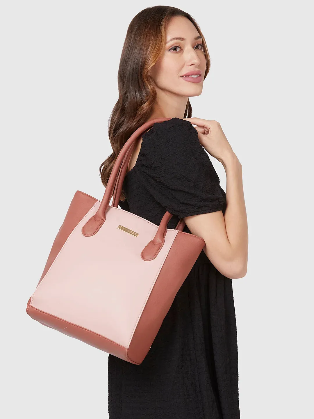 Caprese Loki Medium Pink Tote Bag