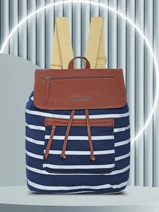 Caprese London Medium Navy Saddle Backpack