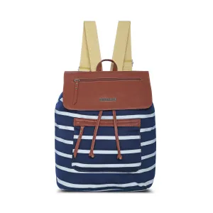 Caprese London Medium Navy Saddle Backpack