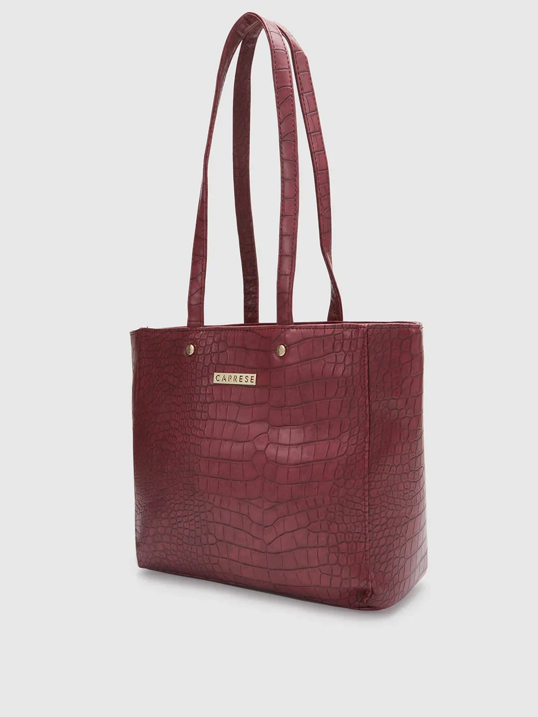 Caprese Luciana Medium Plum Tote Bag