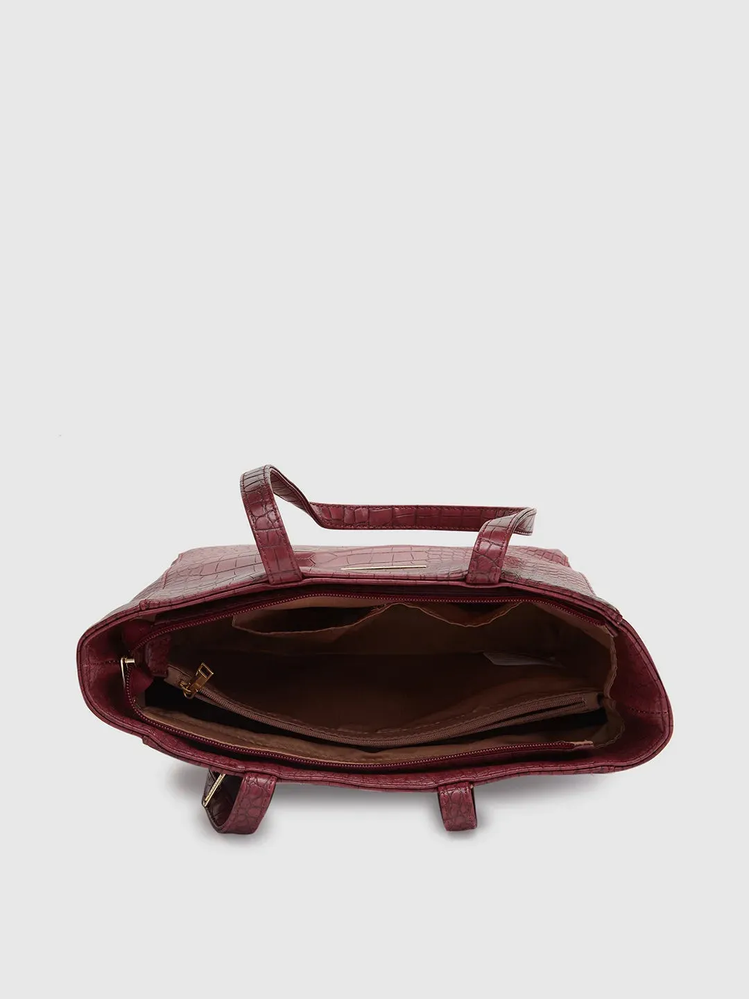 Caprese Luciana Medium Plum Tote Bag