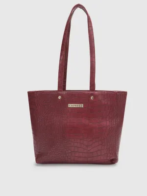 Caprese Luciana Medium Plum Tote Bag