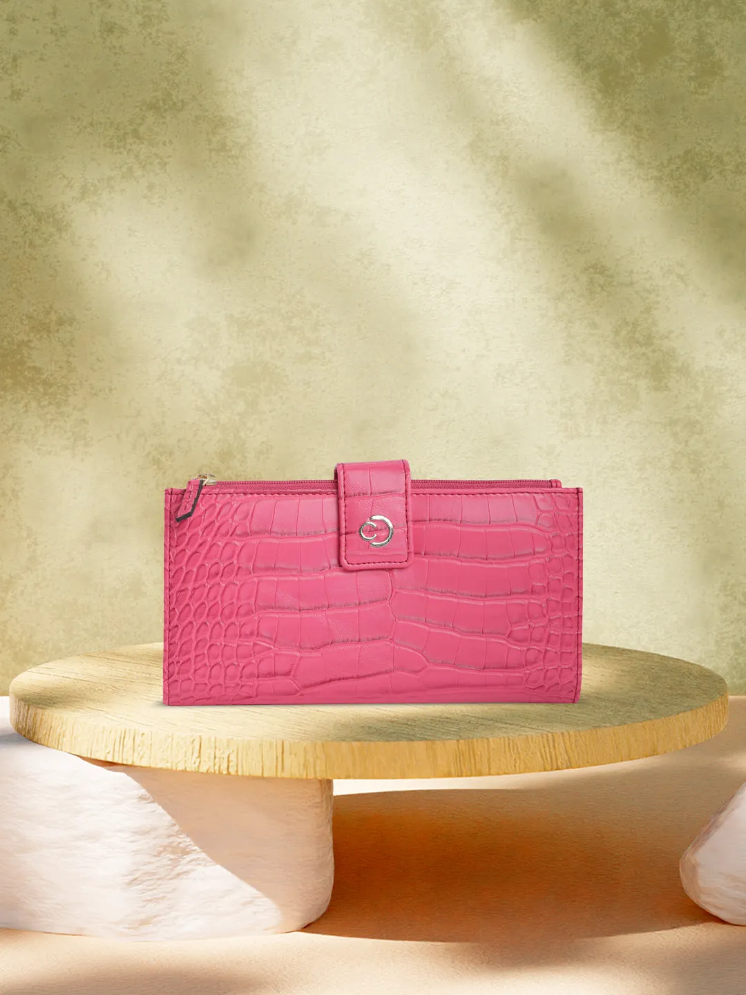 Caprese Luna Medium Fuchsia Bifold Wallet