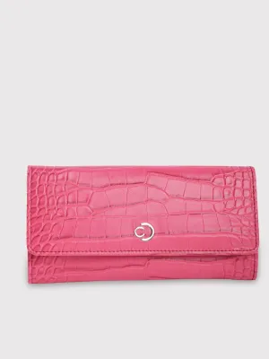 Caprese Luna Medium Fuchsia Flap Wallet