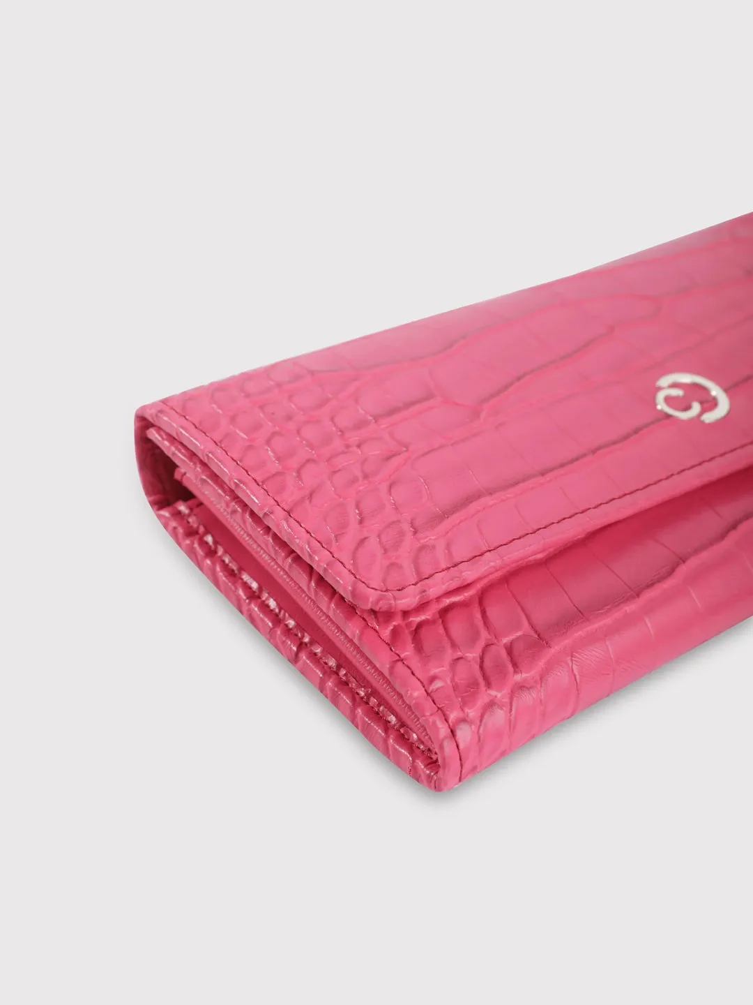 Caprese Luna Medium Fuchsia Flap Wallet