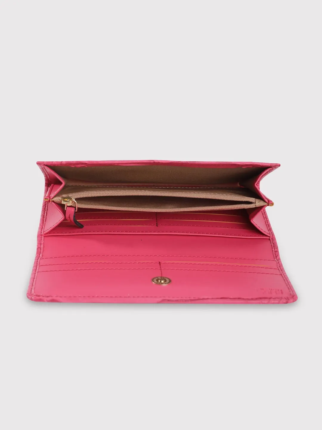 Caprese Luna Medium Fuchsia Flap Wallet