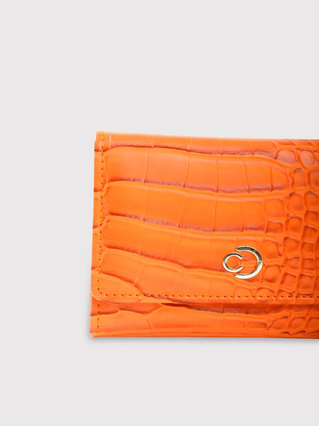Caprese Luna Small Orange Trifold Wallet
