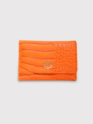 Caprese Luna Small Orange Trifold Wallet
