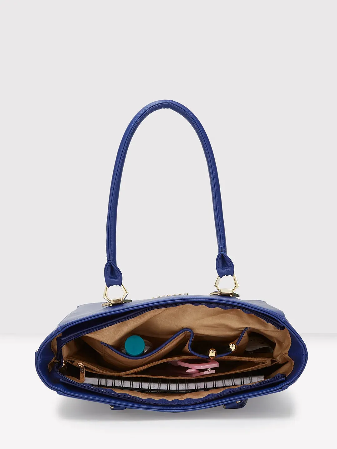 Caprese Lydia Medium Blue Tote Bag