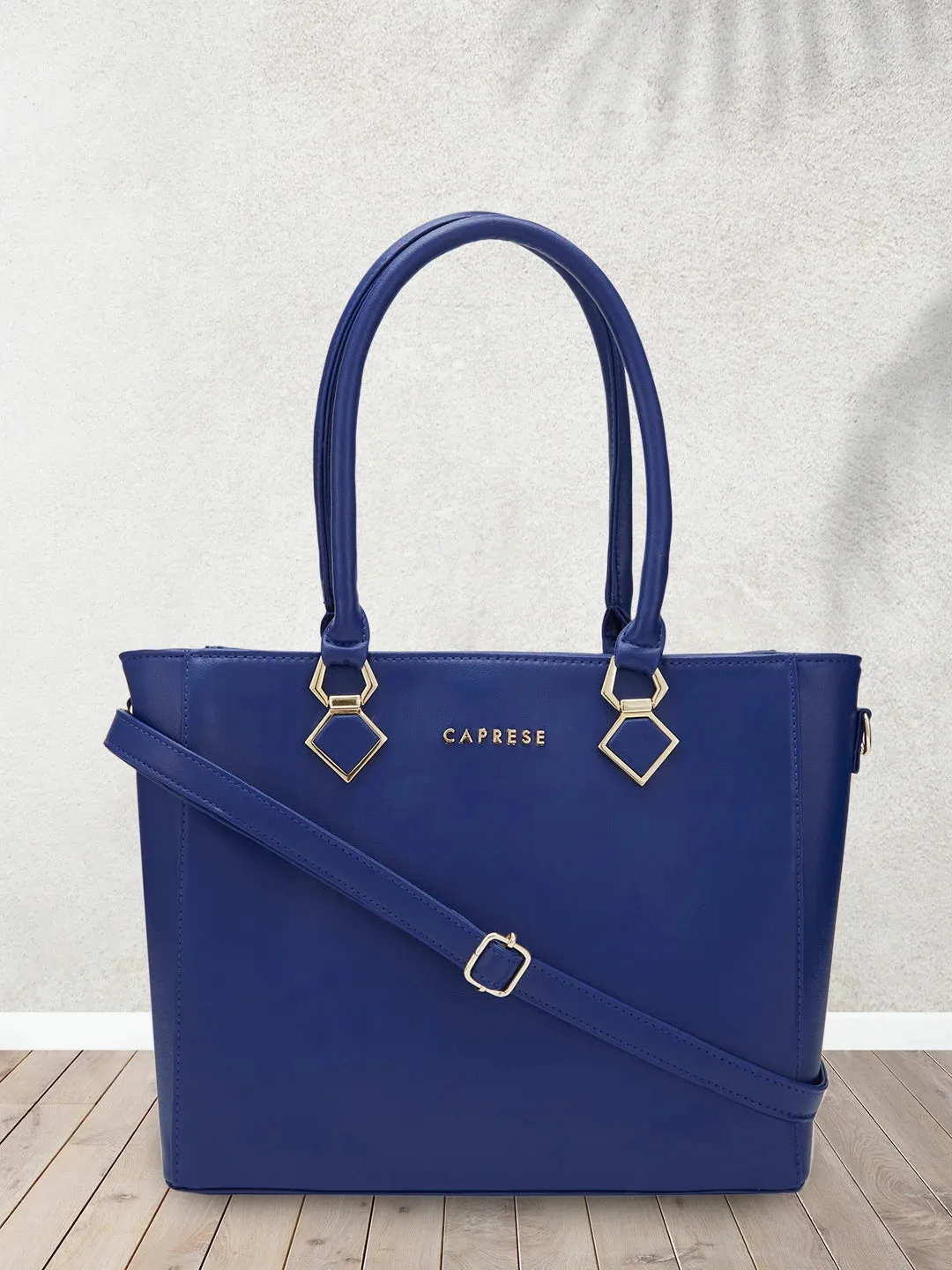 Caprese Lydia Medium Blue Tote Bag
