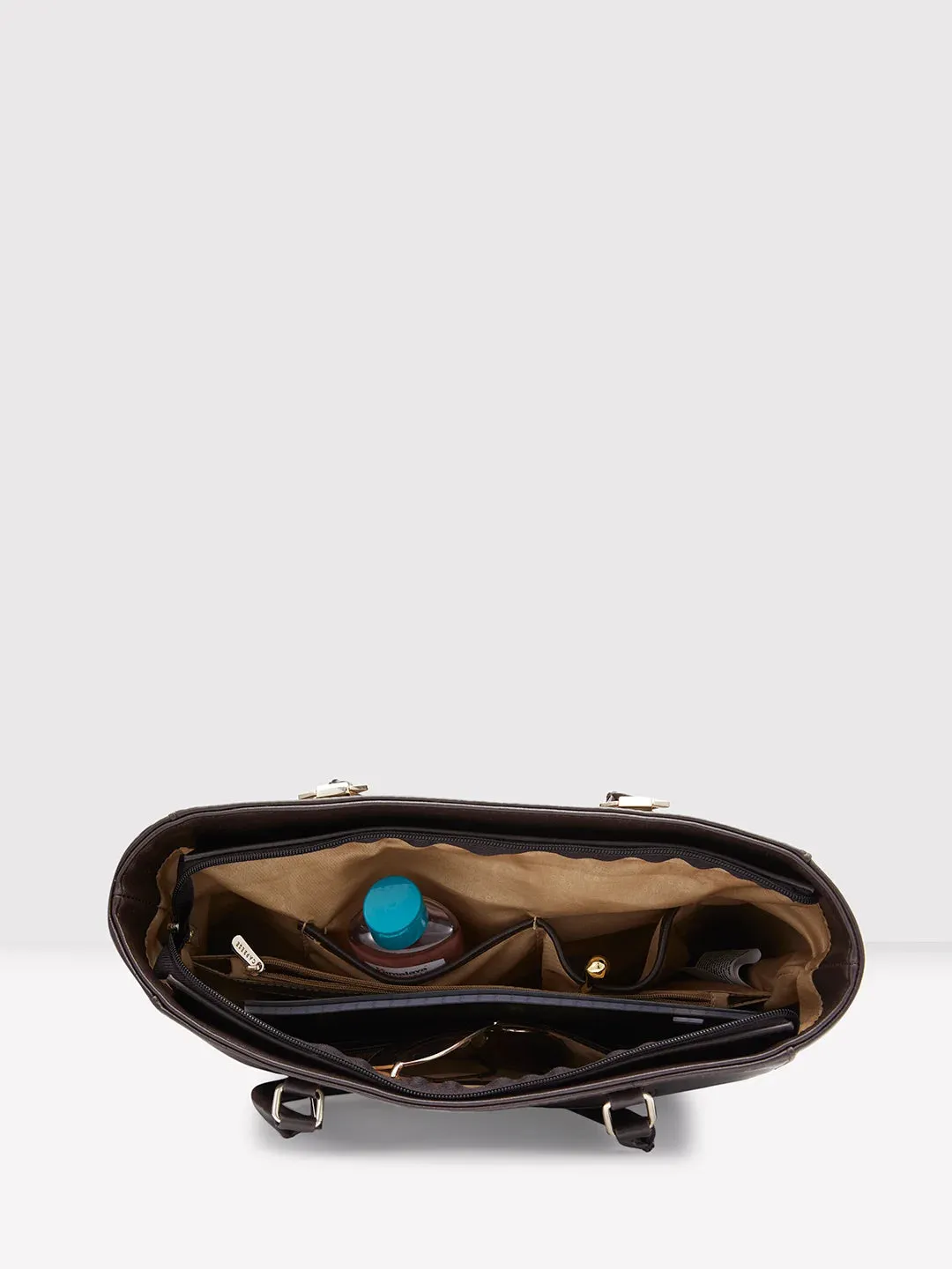 Caprese Lydia Medium Dark Oak Tote Bag