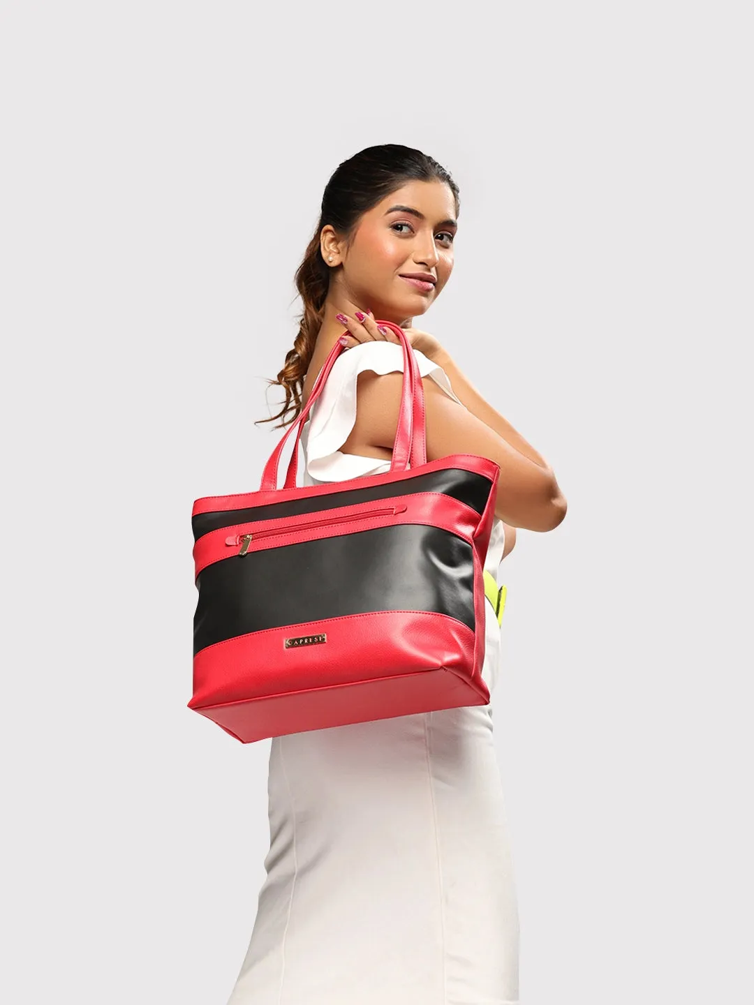 Caprese Marciano Medium Red Tote Bag