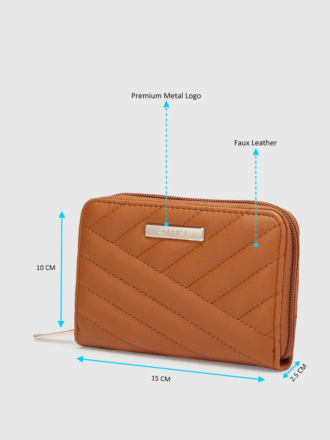 Caprese Mareeya Large Tan Wallet