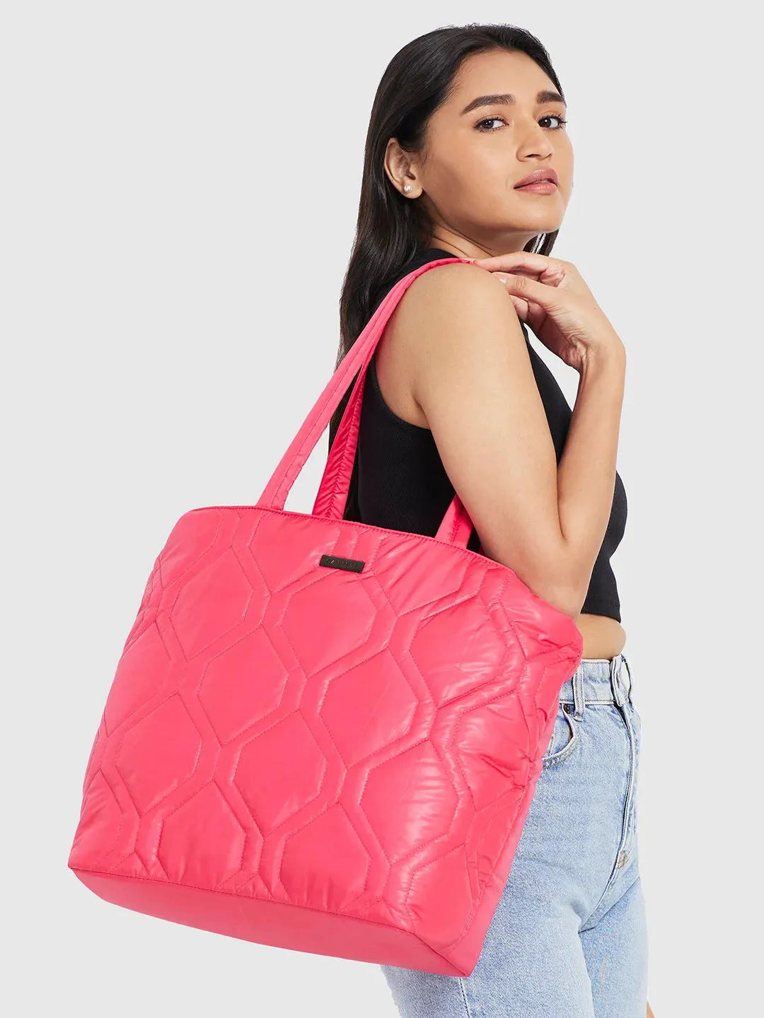 Caprese Mars Large Fuchsia Tote Bag