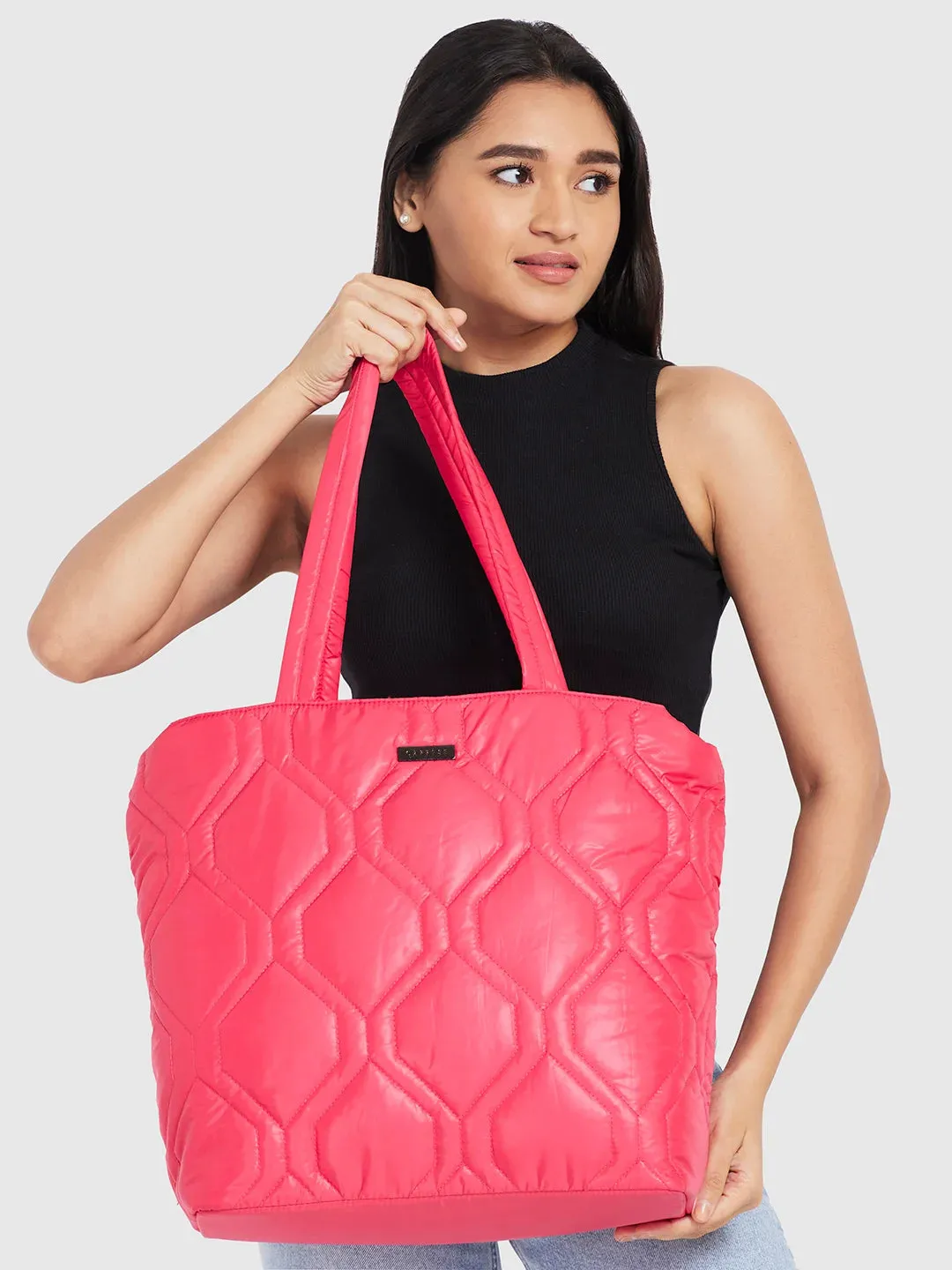 Caprese Mars Large Fuchsia Tote Bag