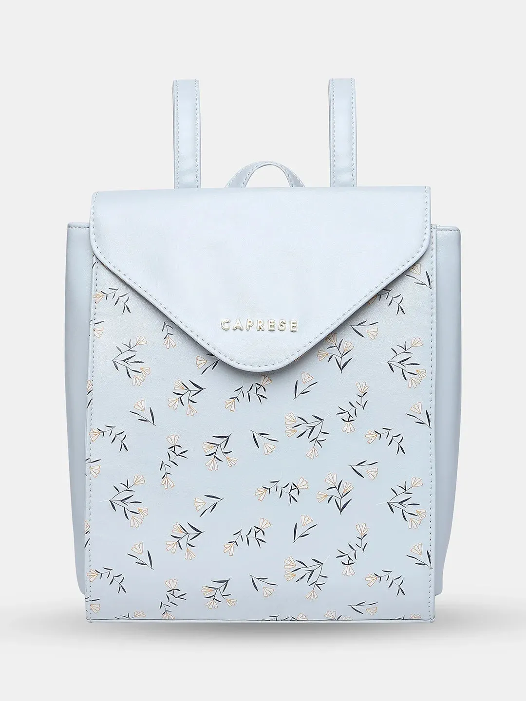Caprese Merida Printed Large Sky Blue Backpack