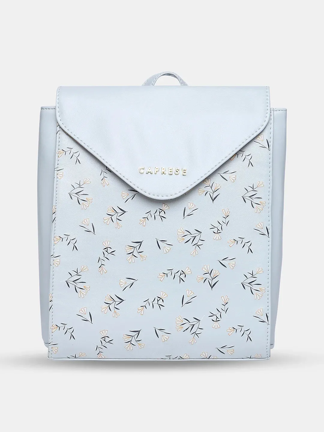 Caprese Merida Printed Large Sky Blue Backpack