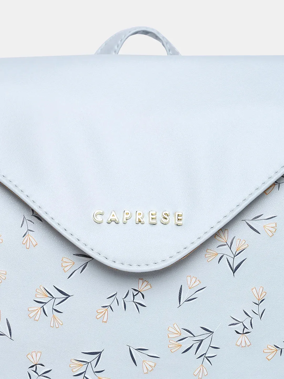 Caprese Merida Printed Large Sky Blue Backpack
