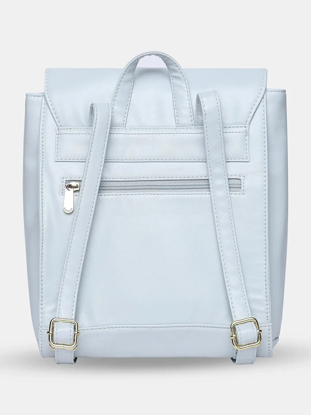 Caprese Merida Printed Large Sky Blue Backpack
