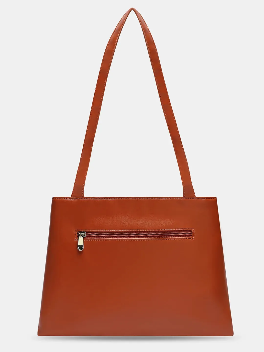 Caprese Merida Printed Large Tan Satchel Bag
