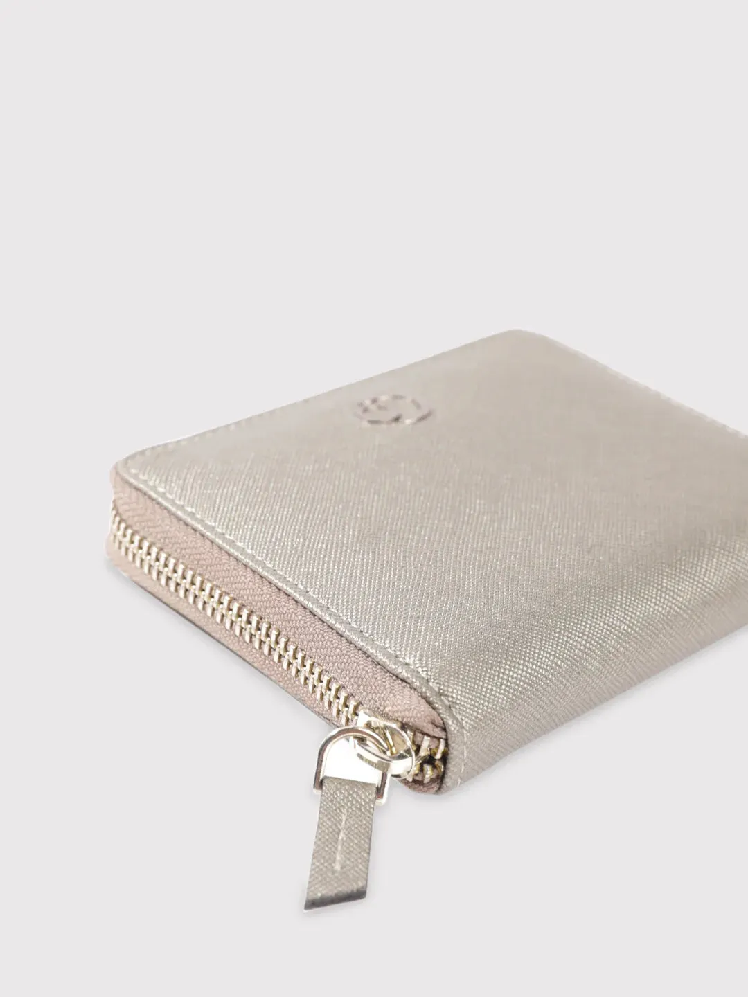 Caprese Mia Small Gunmetal Zip Around Wallet