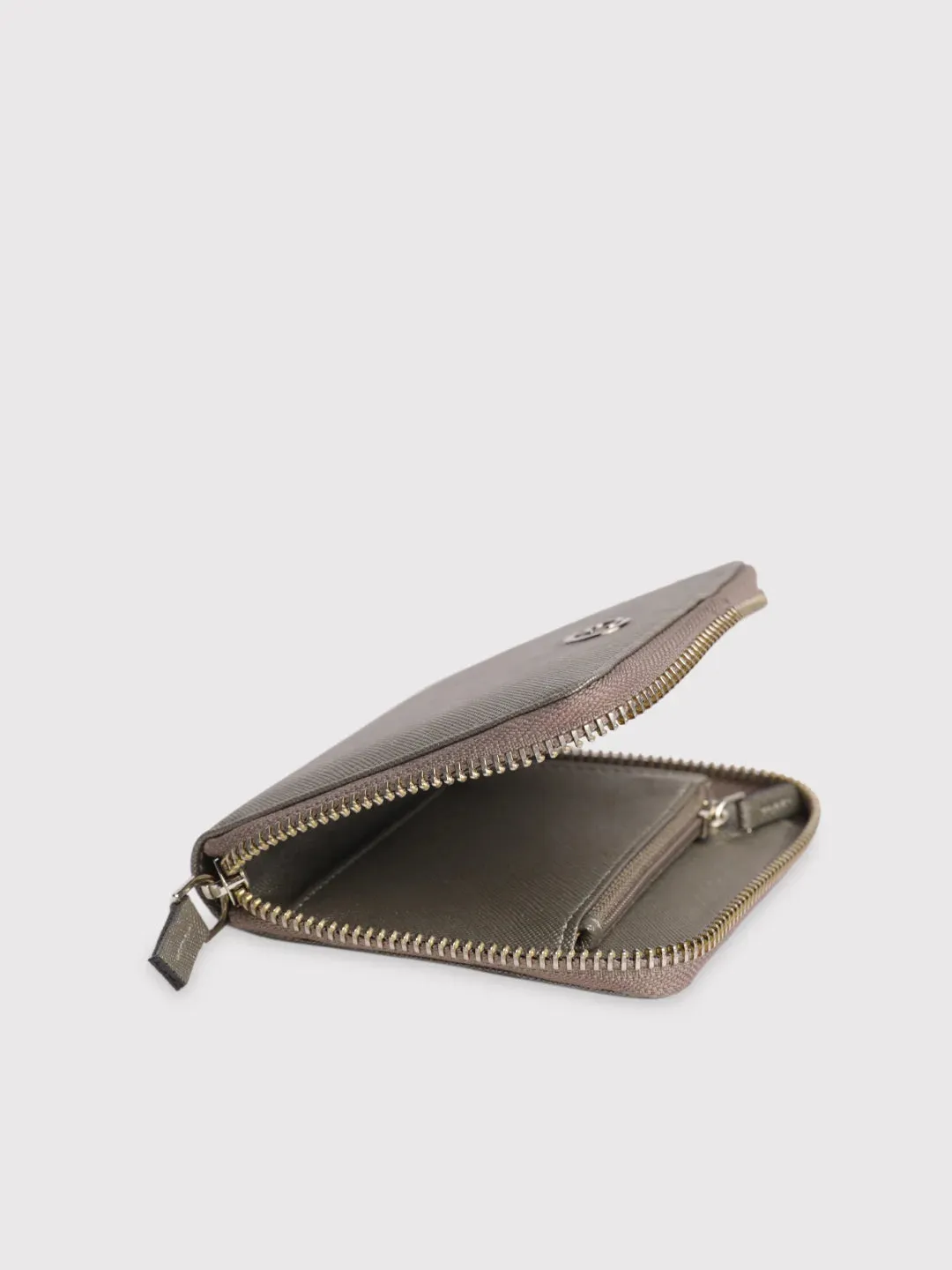Caprese Mia Small Gunmetal Zip Around Wallet