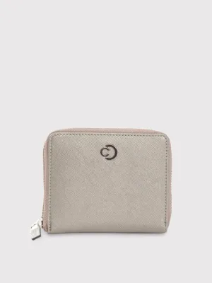 Caprese Mia Small Gunmetal Zip Around Wallet