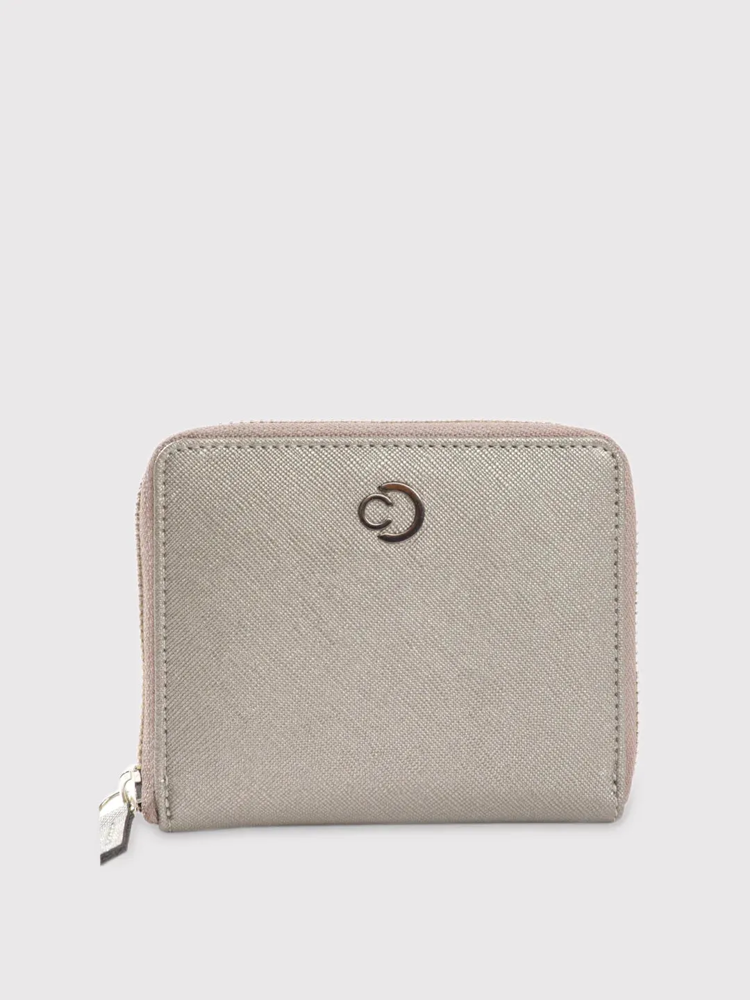 Caprese Mia Small Gunmetal Zip Around Wallet