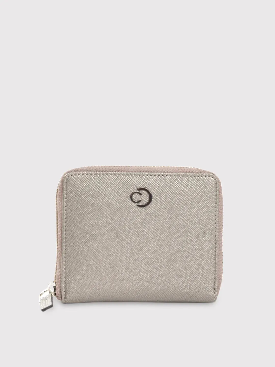 Caprese Mia Small Gunmetal Zip Around Wallet