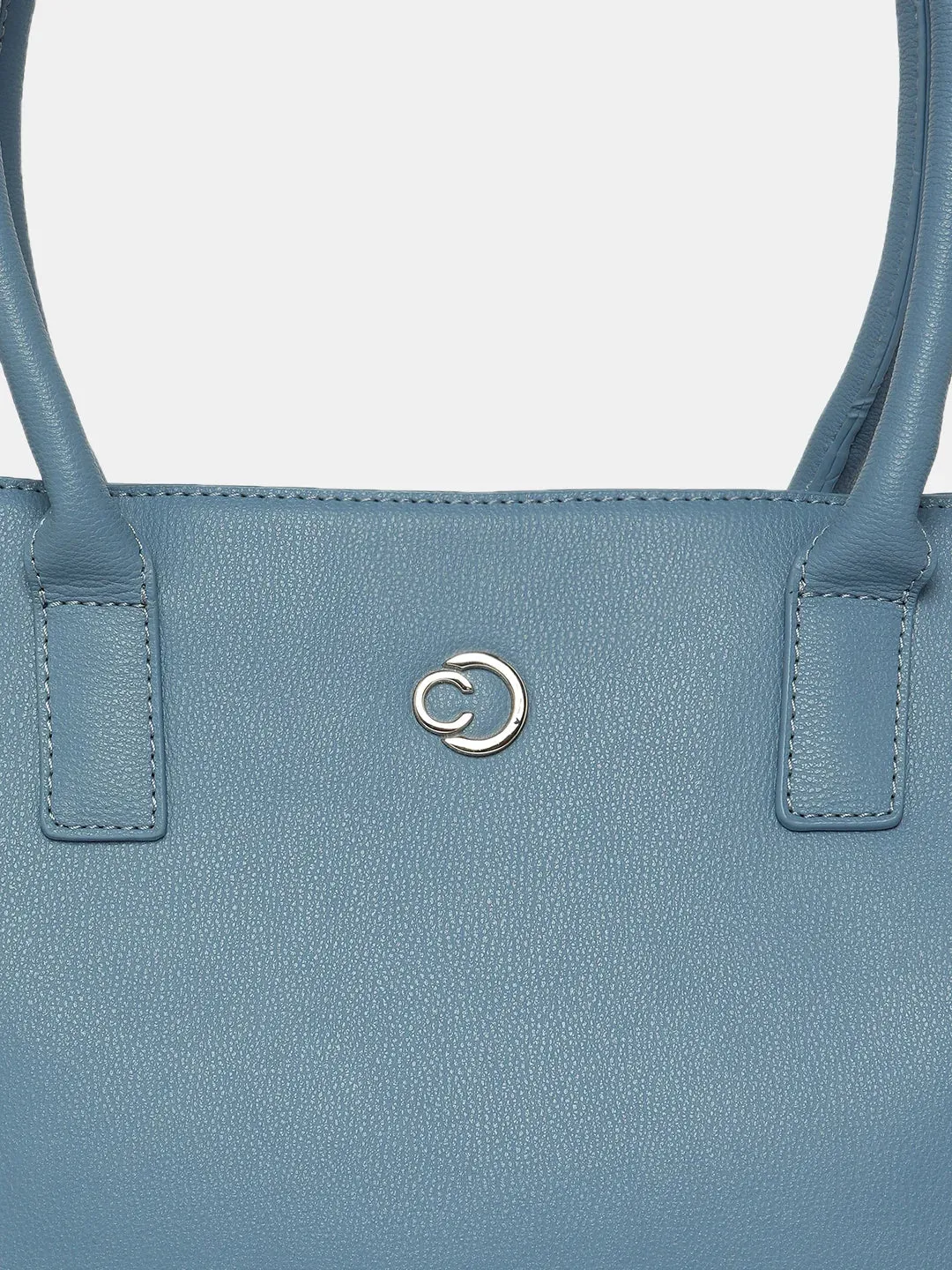 Caprese Milan Medium Blue Satchel Bag