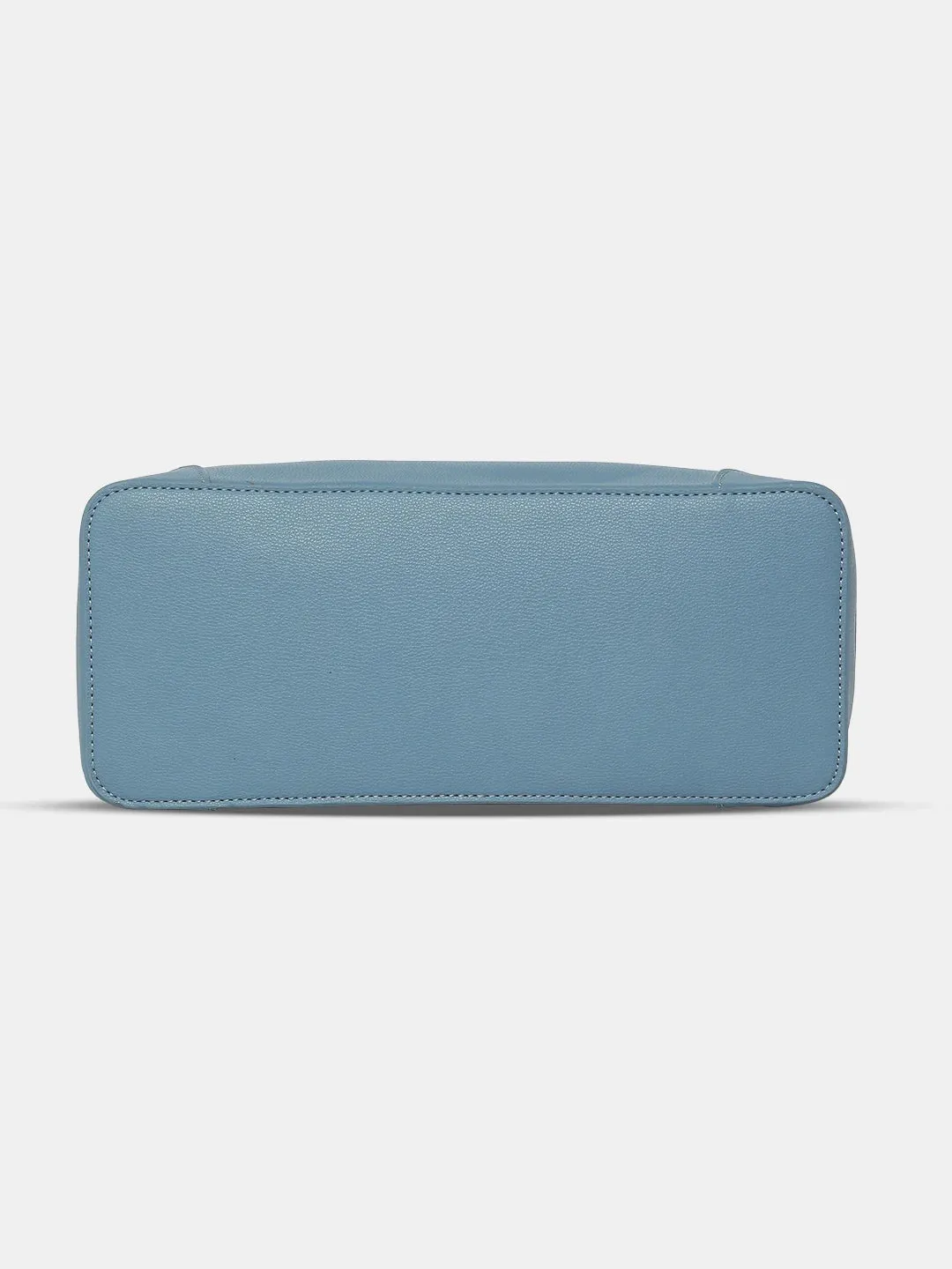 Caprese Milan Medium Blue Satchel Bag