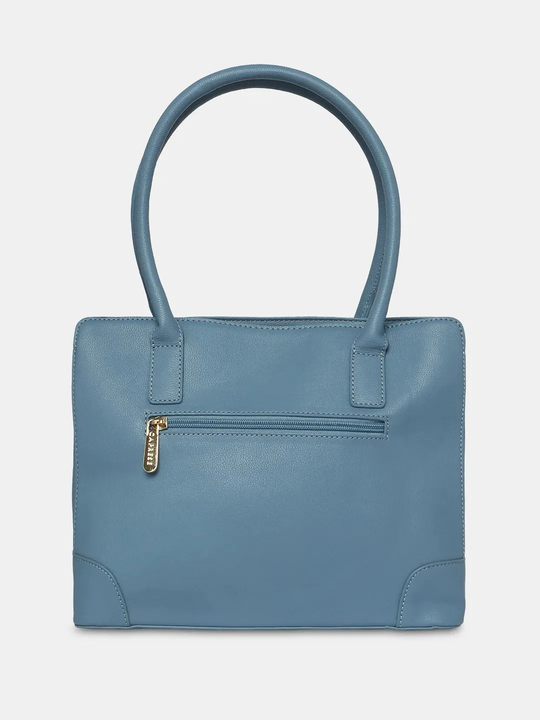 Caprese Milan Medium Blue Satchel Bag