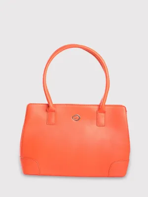 Caprese Milan Medium Orange Satchel Bag