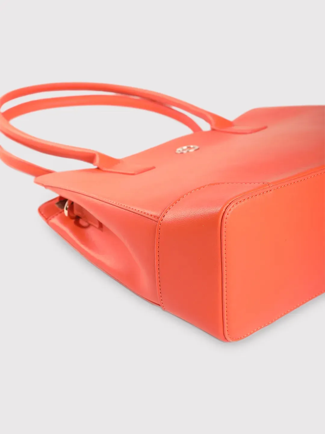 Caprese Milan Medium Orange Satchel Bag