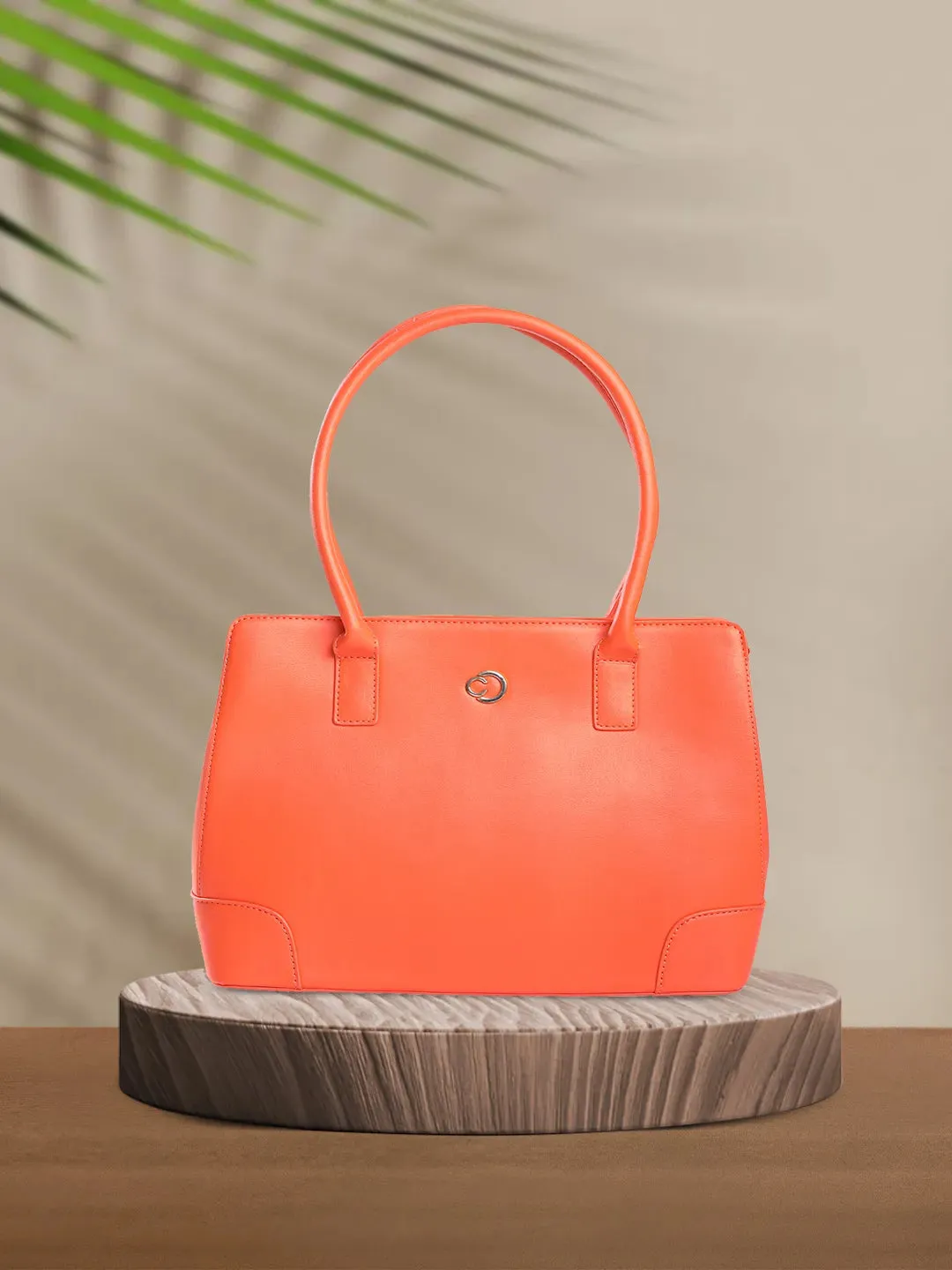Caprese Milan Medium Orange Satchel Bag