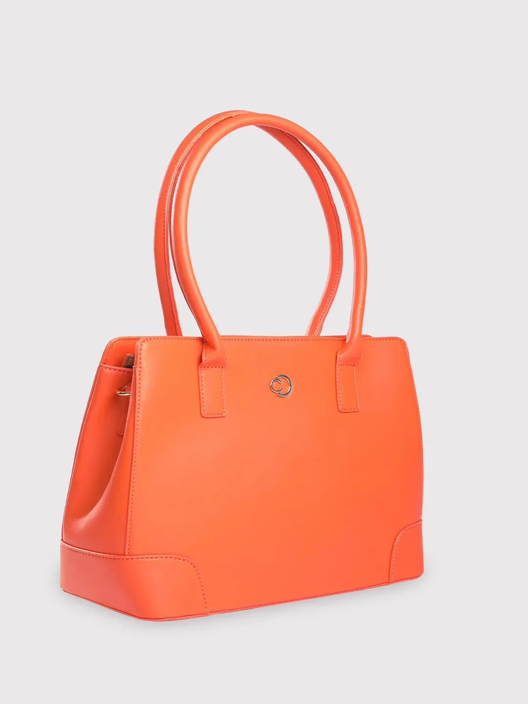 Caprese Milan Medium Orange Satchel Bag