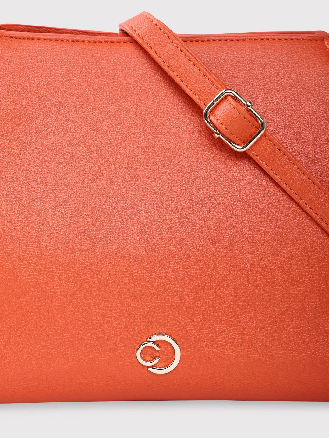 Caprese Milan Small Orange Satchel Bag