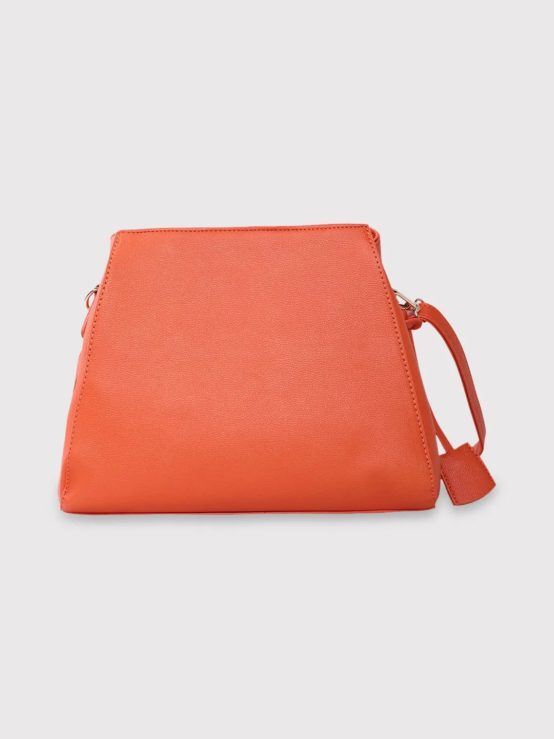 Caprese Milan Small Orange Satchel Bag